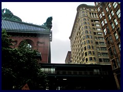 Washington Library and Fisher Bldg, S Plymouth Ct